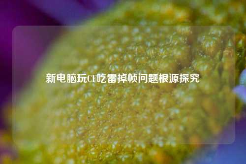 新电脑玩CF吃雷掉帧问题根源探究