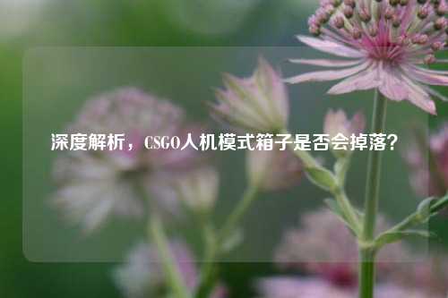 深度解析，CSGO人机模式箱子是否会掉落？