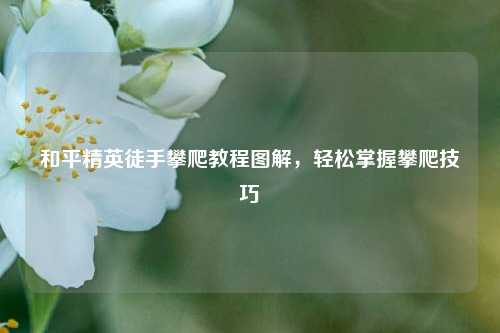 和平精英徒手攀爬教程图解，轻松掌握攀爬技巧