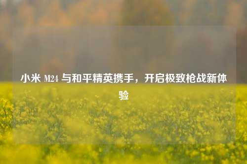 小米 M24 与和平精英携手，开启极致枪战新体验
