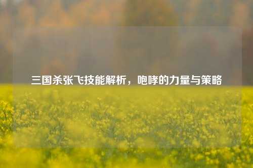 三国杀张飞技能解析，咆哮的力量与策略