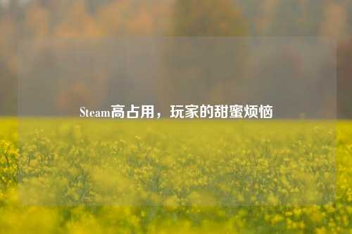 Steam高占用，玩家的甜蜜烦恼