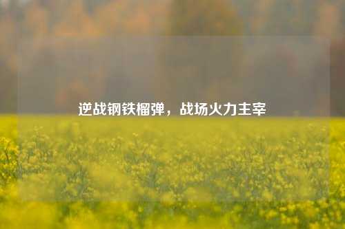 逆战钢铁榴弹，战场火力主宰