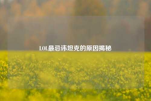 LOL最忌讳坦克的原因揭秘