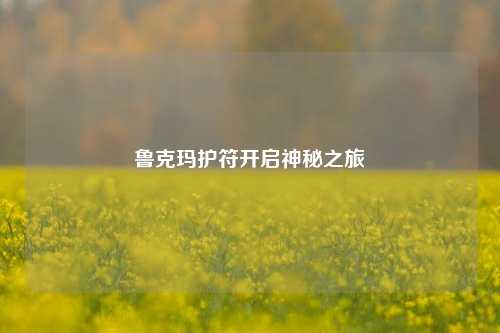 鲁克玛护符开启神秘之旅