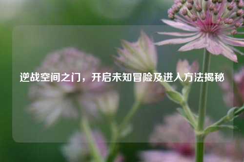 逆战空间之门，开启未知冒险及进入方法揭秘