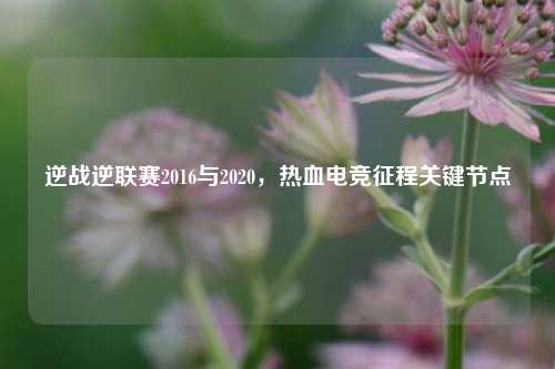 逆战逆联赛2016与2020，热血电竞征程关键节点