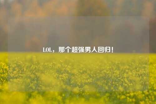 LOL，那个超强男人回归！