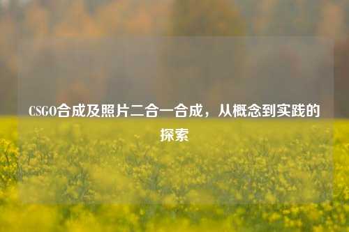 CSGO合成及照片二合一合成，从概念到实践的探索