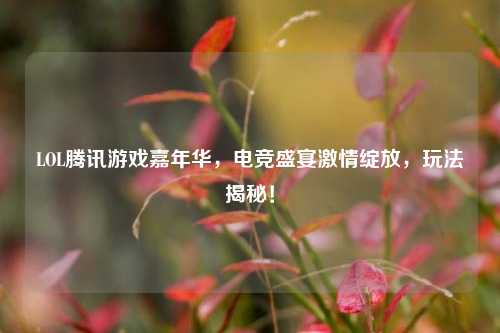 LOL腾讯游戏嘉年华，电竞盛宴激情绽放，玩法揭秘！