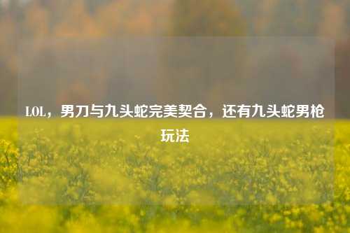 LOL，男刀与九头蛇完美契合，还有九头蛇男枪玩法