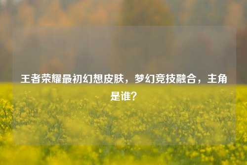 王者荣耀最初幻想皮肤，梦幻竞技融合，主角是谁？