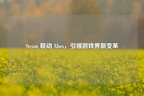 Steam 联动 Xbox，引领游戏界新变革