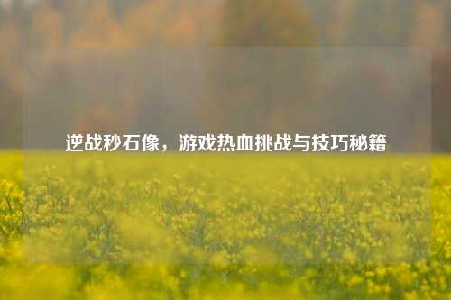 逆战秒石像，游戏热血挑战与技巧秘籍