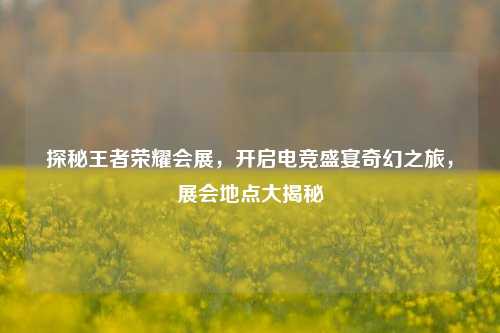 探秘王者荣耀会展，开启电竞盛宴奇幻之旅，展会地点大揭秘
