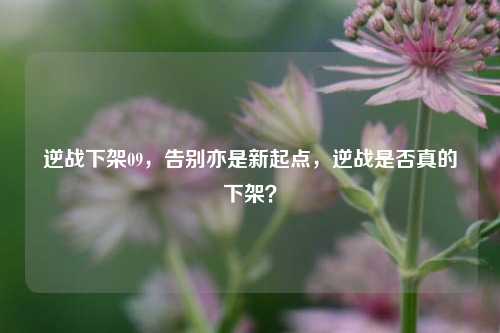 逆战下架09，告别亦是新起点，逆战是否真的下架？