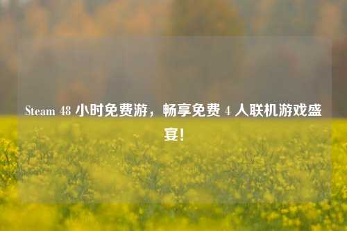 Steam 48 小时免费游，畅享免费 4 人联机游戏盛宴！