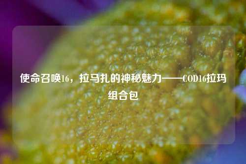 使命召唤16,拉马扎的神秘魅力——COD16拉玛组合包